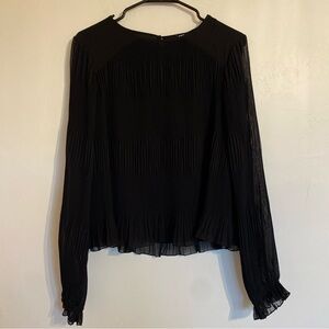 Express Black Ruffle Blouse size S